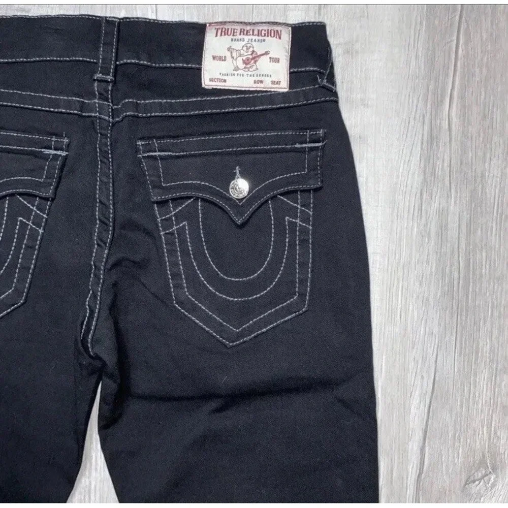 $159 NWT True Religion Ricky Flap Relaxed Jeans Black‎ WORLD TOUR BUDDHA 36x32